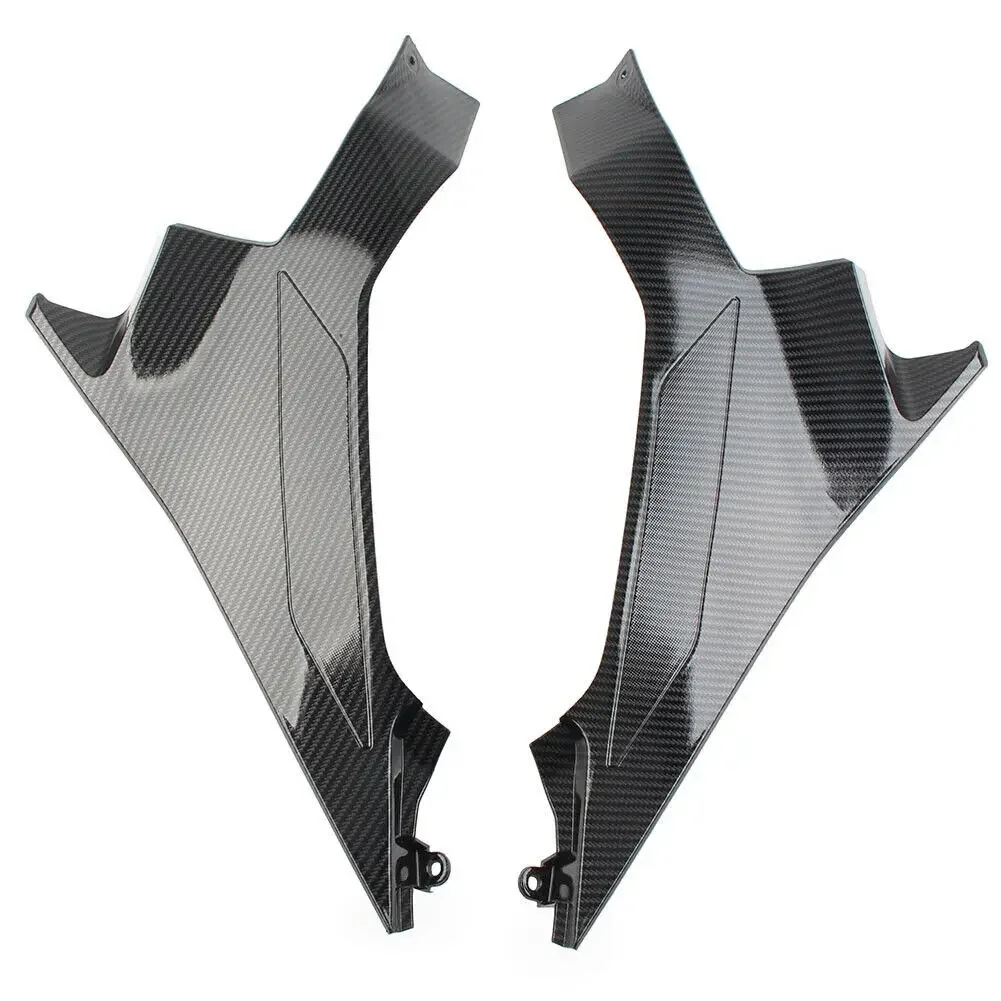 Motorcycle Gas Fuel Tank Side Cover Panel Fairing Cowl For Kawasaki Ninja 400 400R 2018 19 2020 2021 2022 2023 EX400 Part Carbon