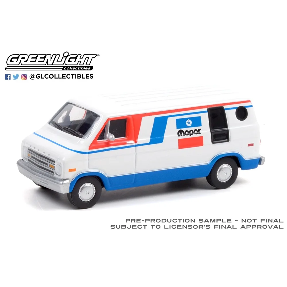 1:64 1976 Dodge B-100 van Advanced Collection Ornament automodellen