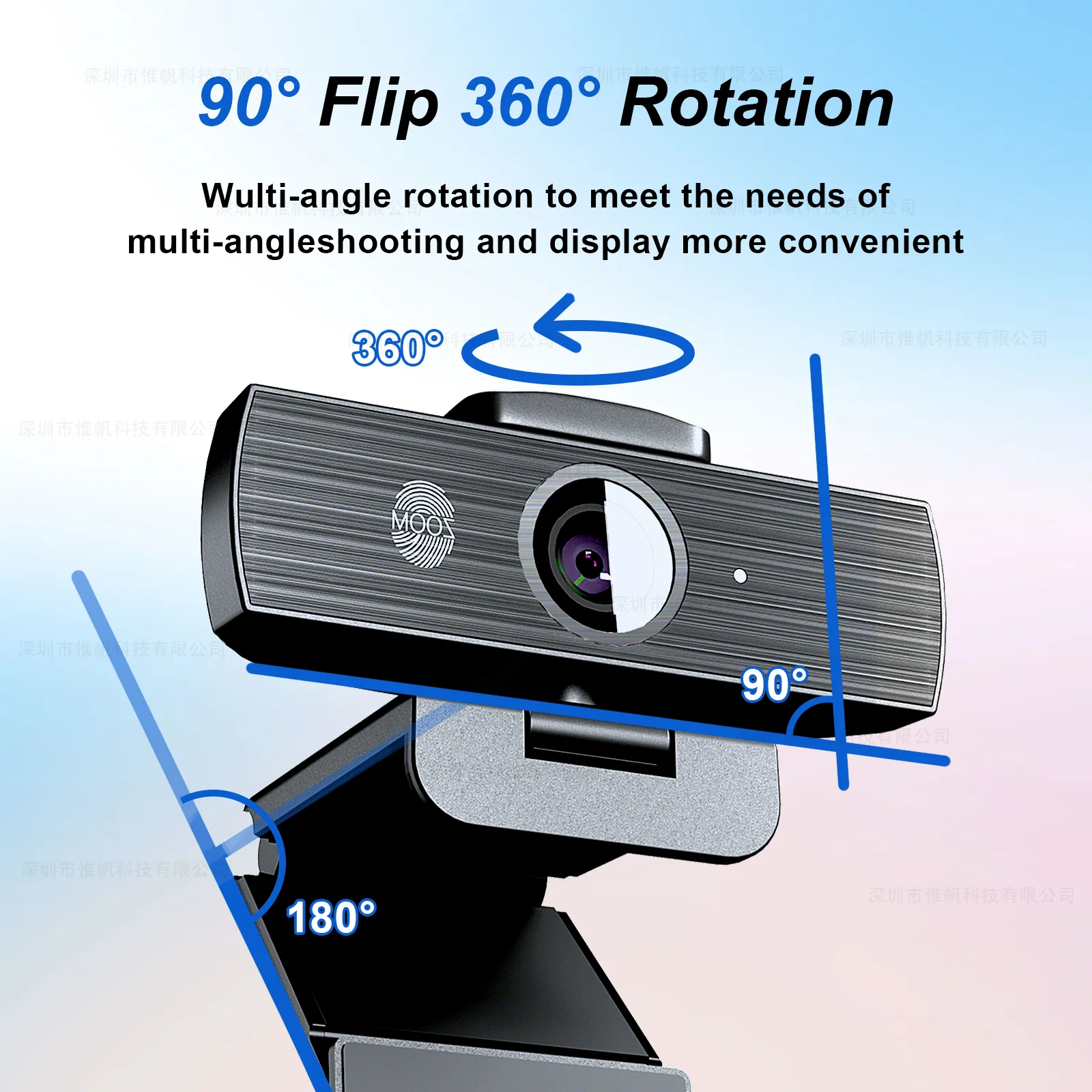 4K Webcam Mini Camera for Pc Autofocus Magnetic Privacy Cover Dual Microphone for Live Streaming Online Class Video Conference