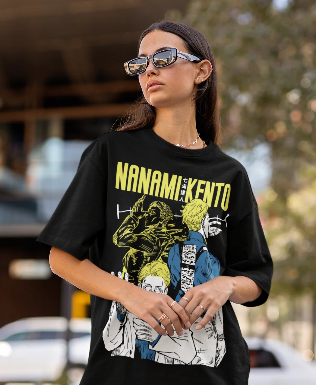 Nanami Kento T-Shirt Jujutsu Kaisen Gojo Satoru JJK Anime Manga Shirt Soft Tee