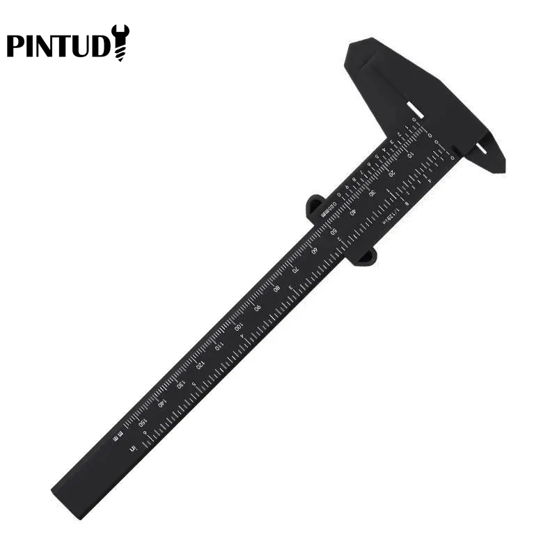 1PC Plastic Vernier-remklauw Digitaal Display-remklauw Mini-tekst afspelen Student Vernier-liniaal 0 tot 150mm meetinstrument - afbeelding 1