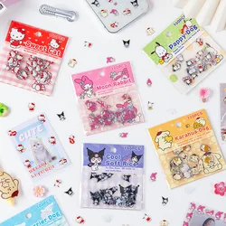 100pcs Sanrio Cartoon Sticker Pochacco Kuromi Melody Kitty Kawaii Stickers Student Stationery Supplies Birthday Gifts