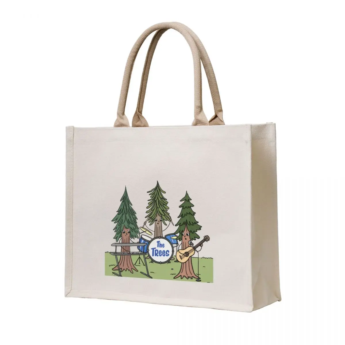 

The Trees Rock Tote Bag canvas tote custom large Shopper
