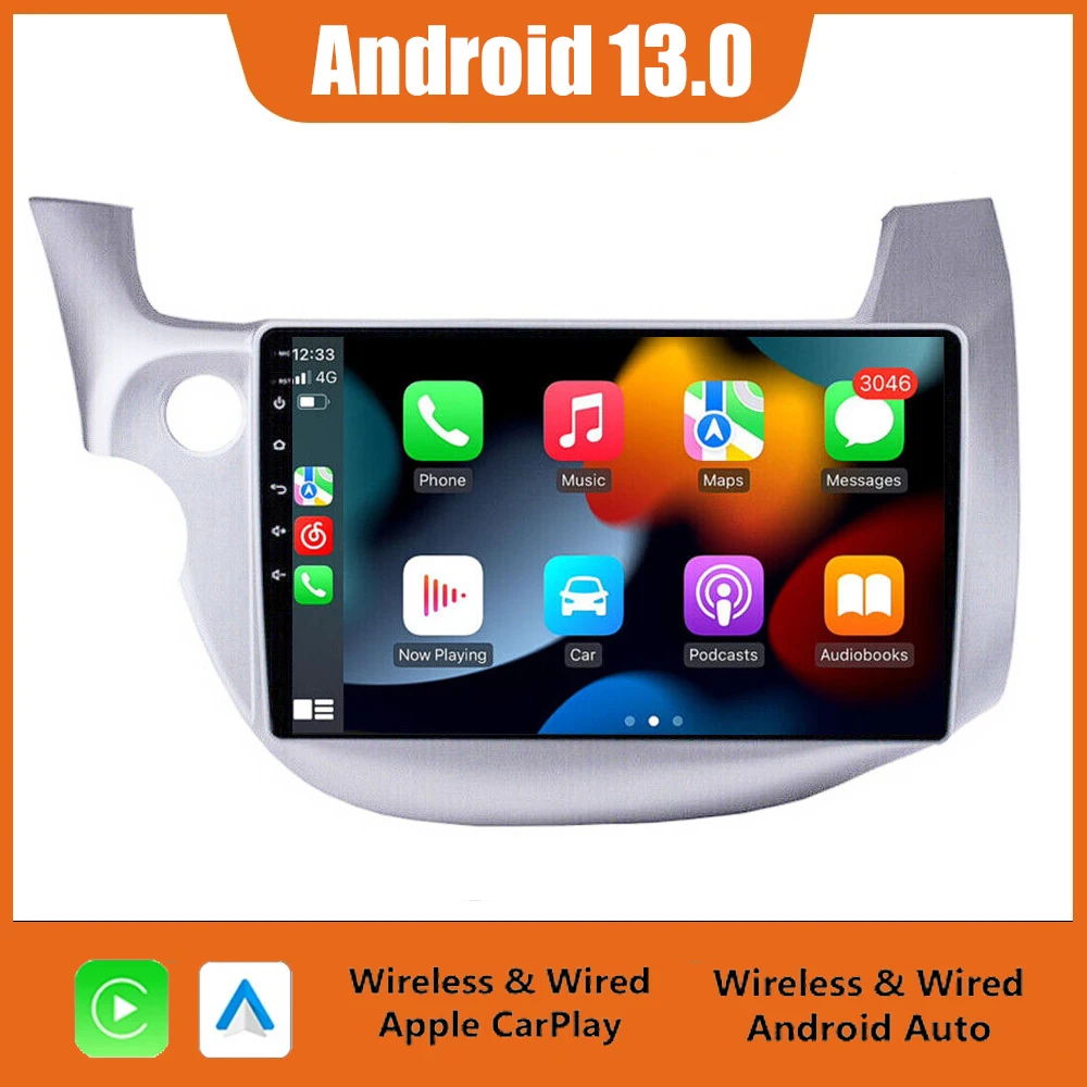 

Car Radio Stereo Multimedia Player Android 13 for Honda Jazz 2 GG 2008 - 2014 Fit 2 GE 2007 - 2014 GPS 4G+WiFi IPS Touch Screen