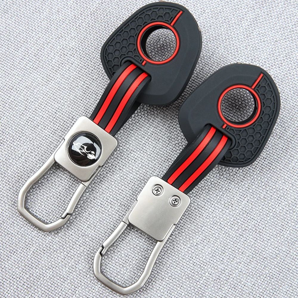 For Honda CB650R CB 650R CB650 R CB600 CB800 CB1300 CBR600RR CBR900RR CBR1000RR CBR954RR Key Fob Case Holder With Clasp Textured