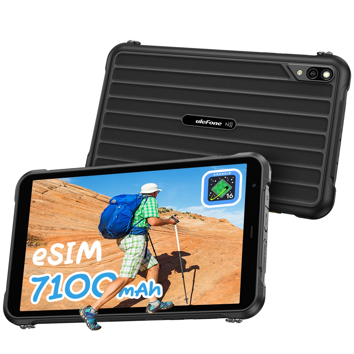 [Ingebouwde eSIM] Ulefone RugKing Pad Pro 4G robuuste tablet 8,68 inch 90Hz 7100mAh batterij Android 16 Tot 16GB RAM 128GB ROM Wereldwijde versie