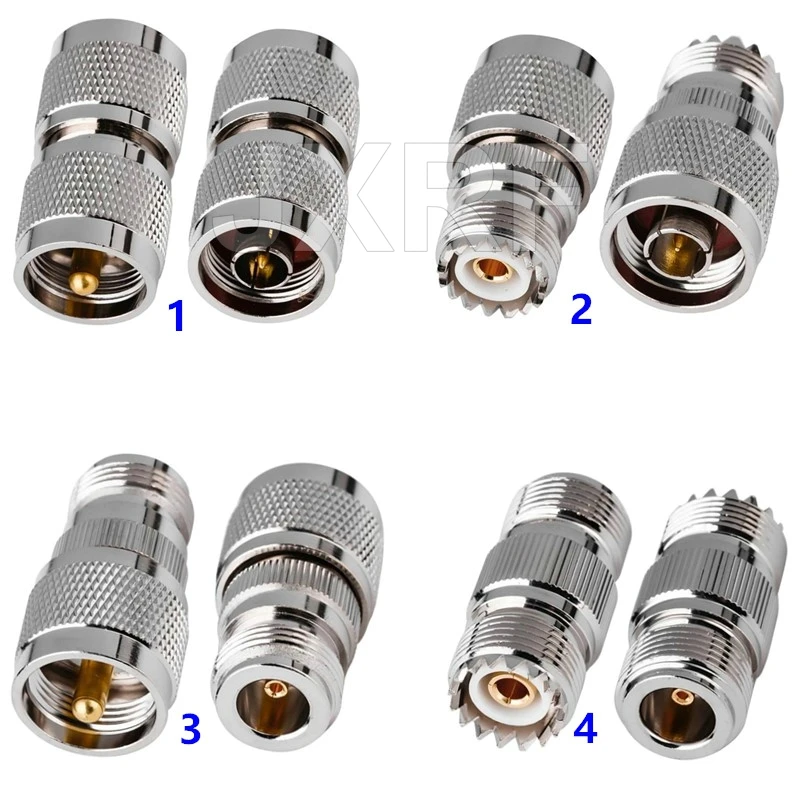 JXRF SMA BNC UHF zu SMA SMB MCX MMCX BNC TNC UHF N F Typ SO239 PL259 RF Koaxialadapter Steckverbinder Kombination 4-teilig – Detail 18