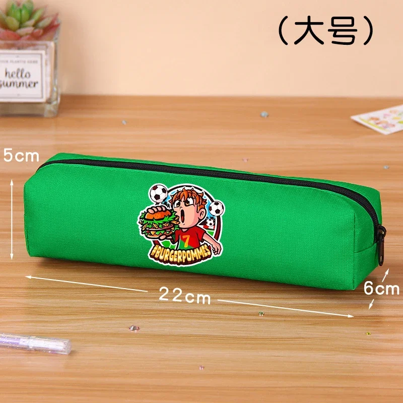 Burgerpommes Icrimax Pencil Case Boy Girl Cartoon Anime Stationery Bag Student Large Capacity Stationery Storage Bag School Gift