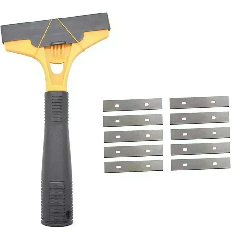 

Portable Cleaning Shovel Scraper Cutter 10pcs Blades Set For Glass Floor Ceramic Tile Marble Cleaning Renovation Hand Tools