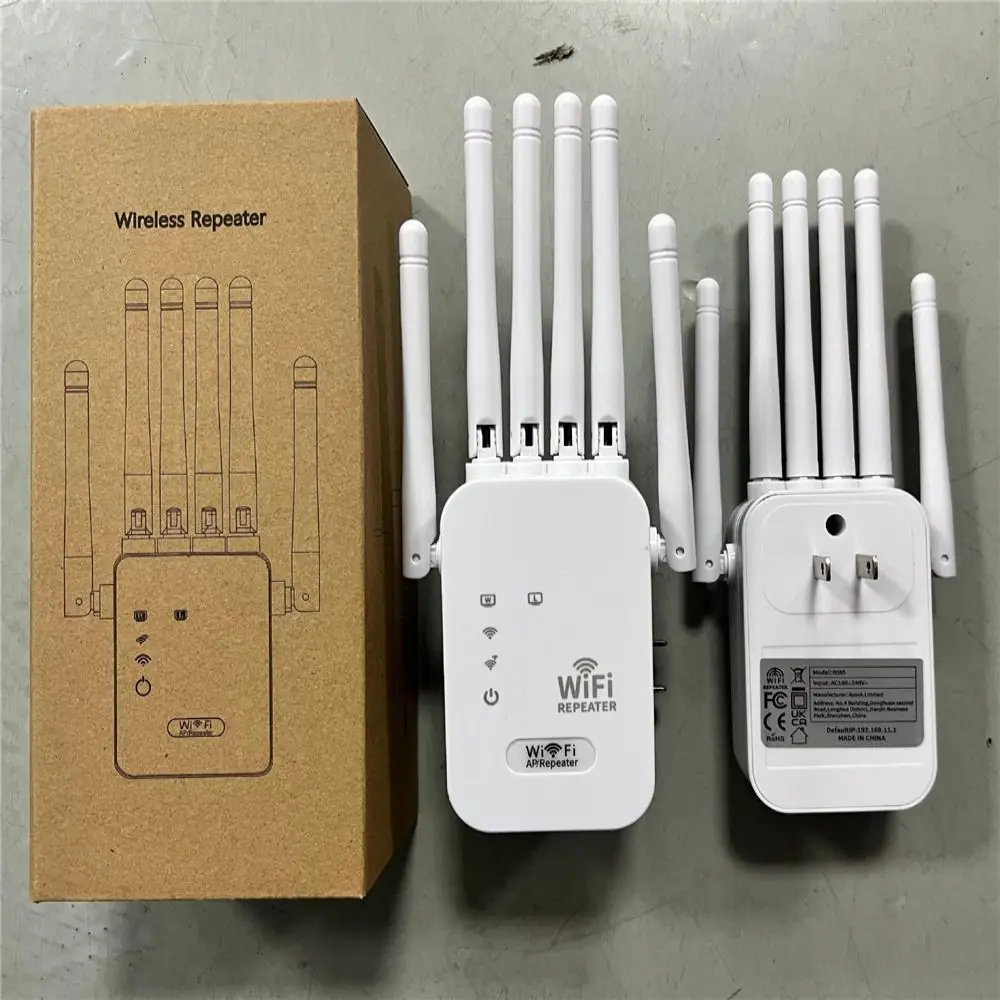 1200Mbps WiFi Repeater Dual-Band 2.4G/5G Penguat Sinyal WiFi 802.11ac Wireless WiFi Extender untuk Jaringan Rumah atau Kantor