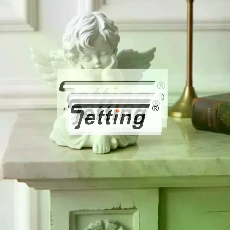 3D Printing White Cherub Angel Statue With Exquisite Carved Wings And Matte Finish For Home Desk Shelf Bedroom Decor Gift