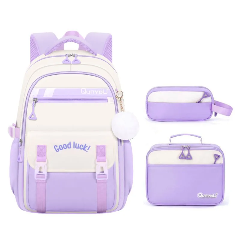 3pcs-set-kids-school-backpack-for-girls-with-lunch-box-pencil-case-set-elementary-primary-middle-high-college-school-bookbags