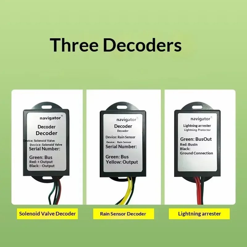 i DaringFish Two-wire Decoding Controller for Irrigation Hengwei NV-navigator Plastic lightning Surge protection Decoder
