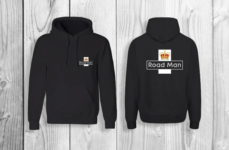 

2025 Autumn and Winter Custom Printed Hoodie Front and Back Print - Roadman - Gift - Mandem Novelty Hoody