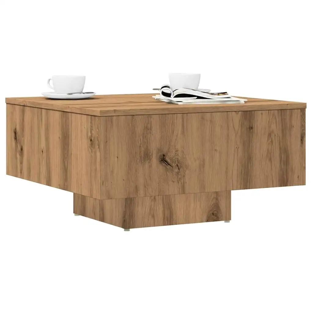 Artisan Oak Engineered Wood Coffee Table Modern Design Living Room Furniture Stylish Home Decor