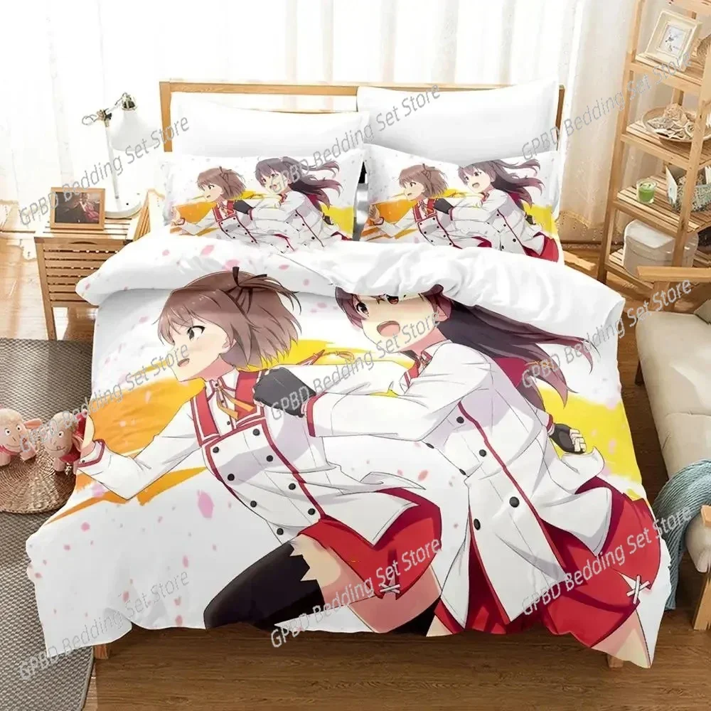 Anime Katana Maidens Toji No Miko 3D Bedding Set Duvet Cover Pillowcases Single Twin Full Queen King Home Decor Quilt Boys Gift