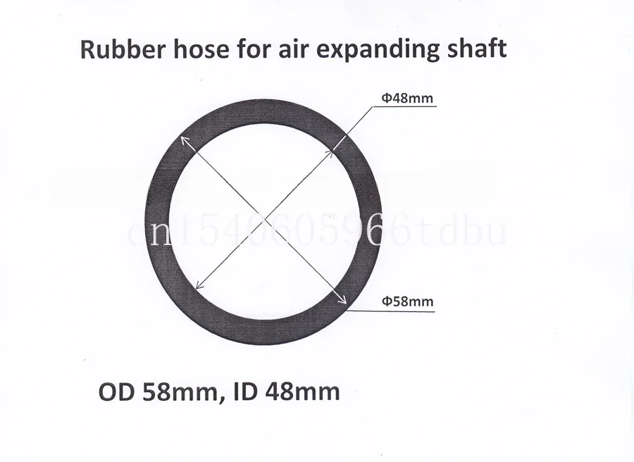 For Air Expanding Shaft OD58/ID 48 Rubber Hose