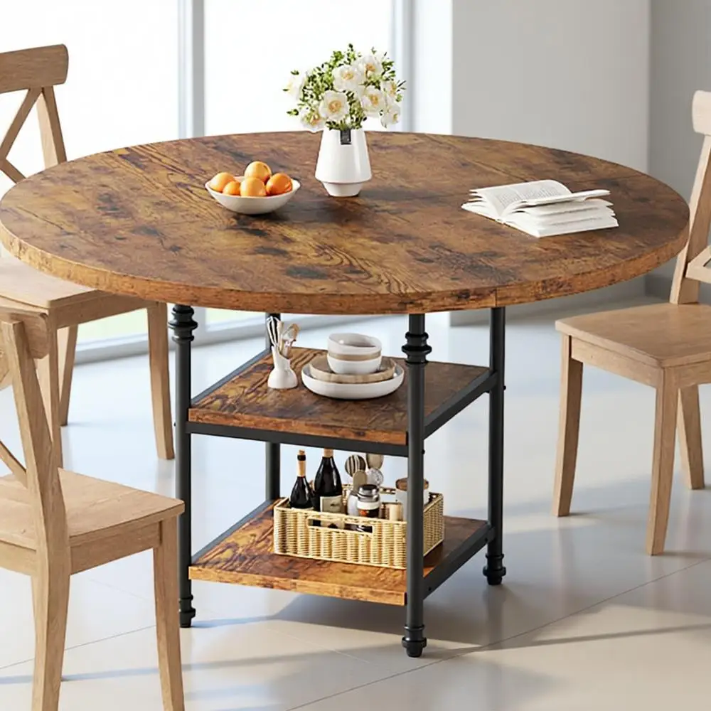 Rustic Brown Wooden… - image