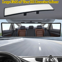 Car Rearview Mirror Snap-on HD Large Field of View Rearview Curved Auxiliary Reversing Mirror Anti-glare Wide Angle Accessories