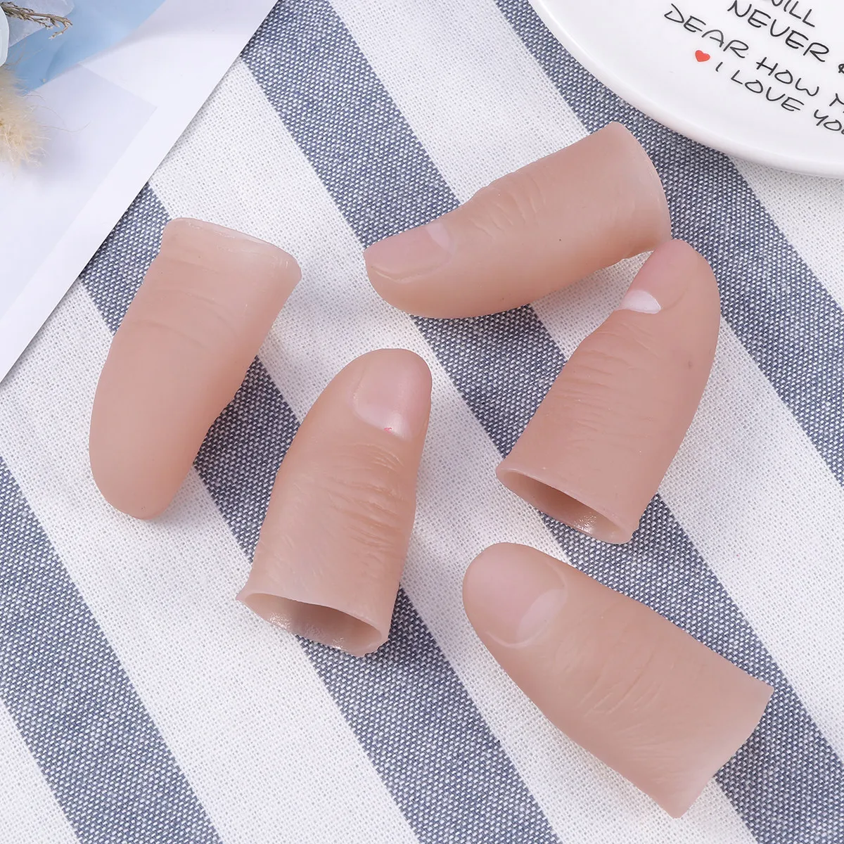 

10 шт. реалистичных накладных пальцев для фокусов и шуточных представлений