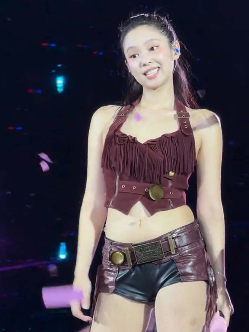 WEIRD PUSS Jennie-Chaleco Ne ajustable con diseño de borla para mujer, Top ajustado de poliéster, LICRA, longitud ort, ropa informal