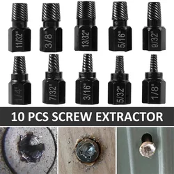 10Pcs/set Multi Key Broken Head Screw Nut Extractor Hexagon Socket Bolt Removal Taps Dies Workshop Equipment Industrial Tools