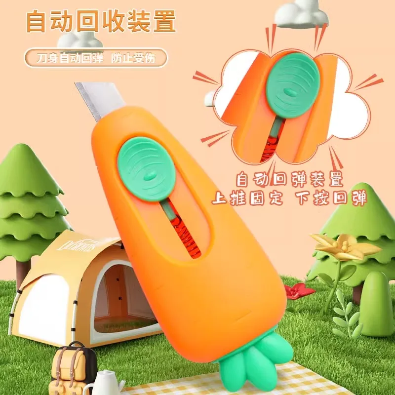 M&G 1 stks draagbare mini-papiersnijder kwaliteit kunstwerk mes automatische rebound box opener pocket cutter voor kantoor schoolbenodigdheden