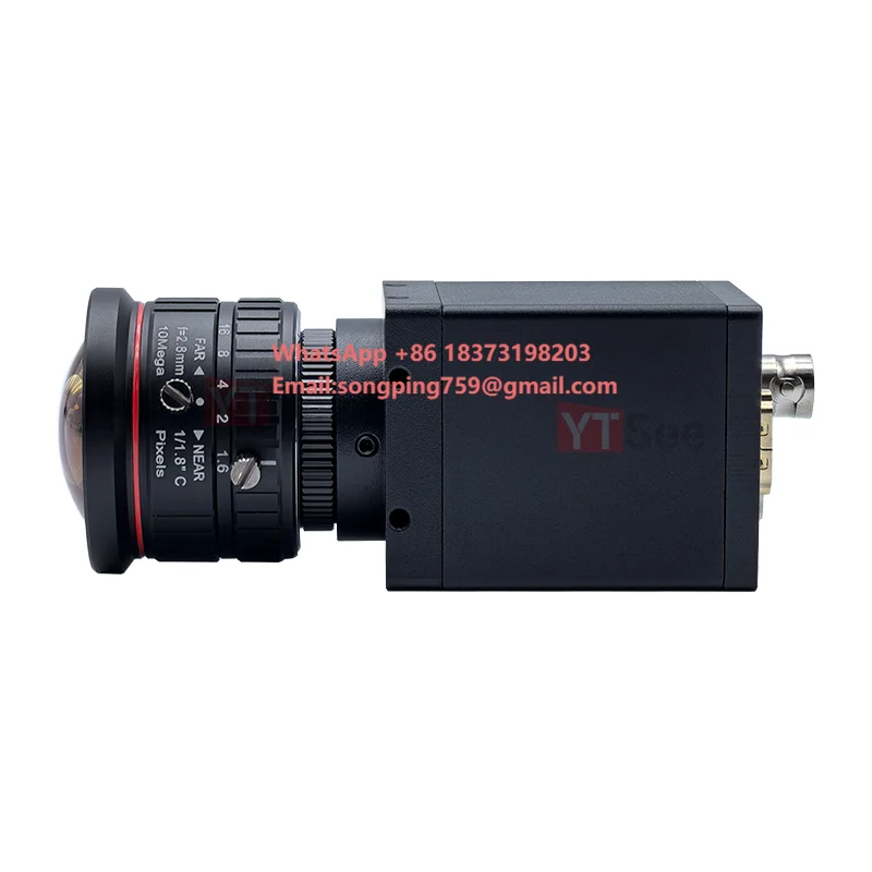 

1080P60FPS 3G-SDI Dual-signal Output Camera 2.8mm Wide-angle Lens Night Vision Low Delay Industrial Camera