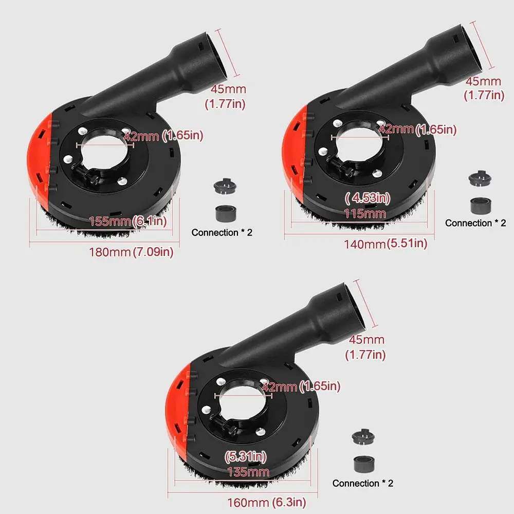 ฝาครอบกันฝุ่นเครื่องเจียรแบบอเนกประสงค์ ฝาครอบป้องกันฝุ่นแบบถอดได้ ฝาครอบกันฝุ่นสำหรับงานเจียร เครื่องเก็บฝุ่นอเนกประสงค์