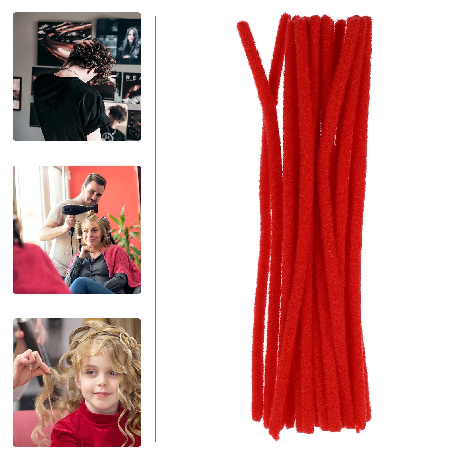 

80 Pcs Tools Spiral Curling Rods High Elastic Polypropylene Galvanized Iron Wire Perm Bars Extra Rods DIY Curly Wavy
