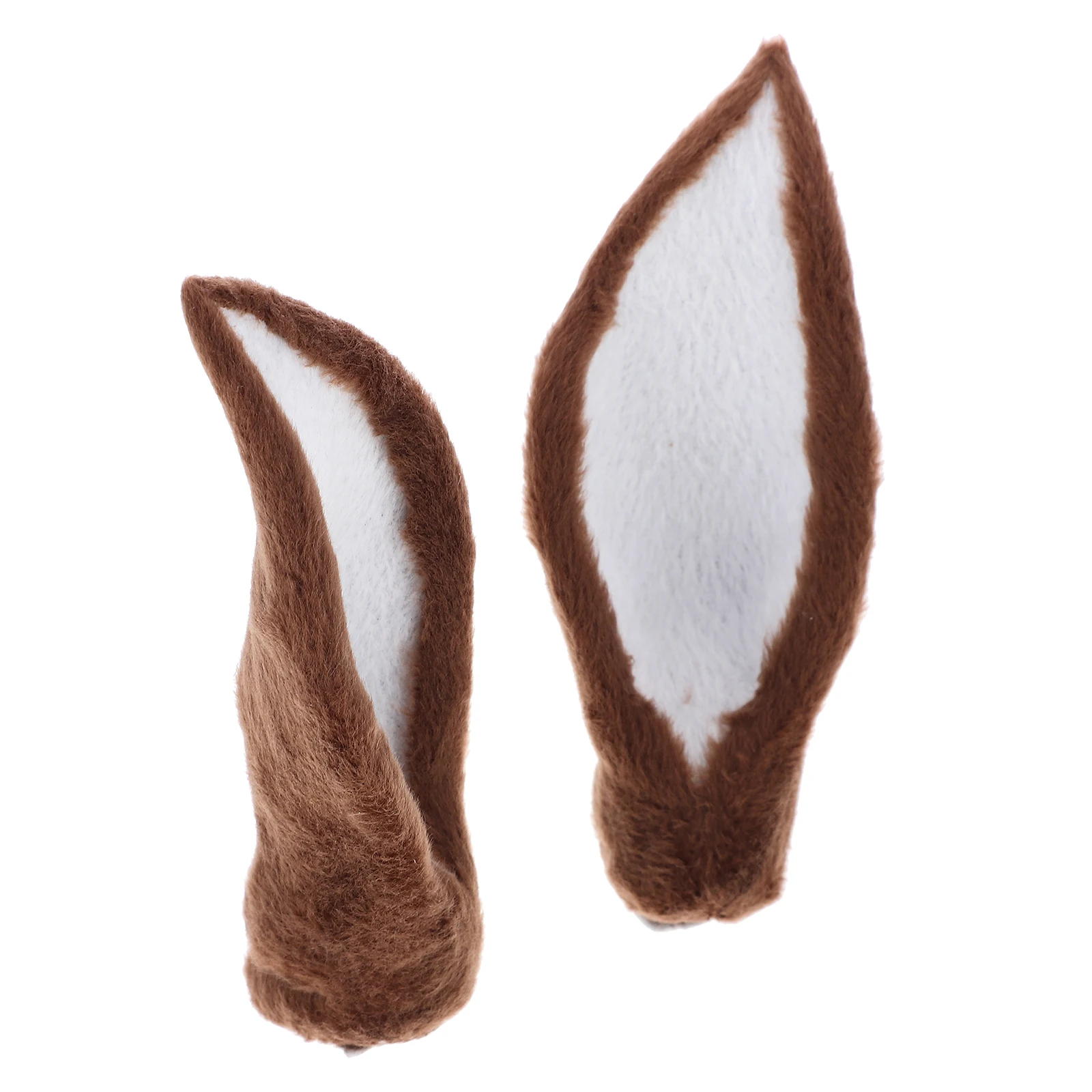 

2Pcs Deer Ear DIY Hair Accessories Christmas Party Decoration Reliable Soft Resistant Fading Artificial Deer Ear