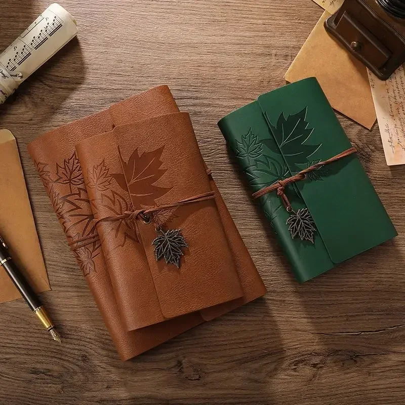 Binder Loose-leaf A5 Notebook, Student Kraft Paper, Hand Account Notebook, Simple Diy Diary, Retro Portable Travel Book.