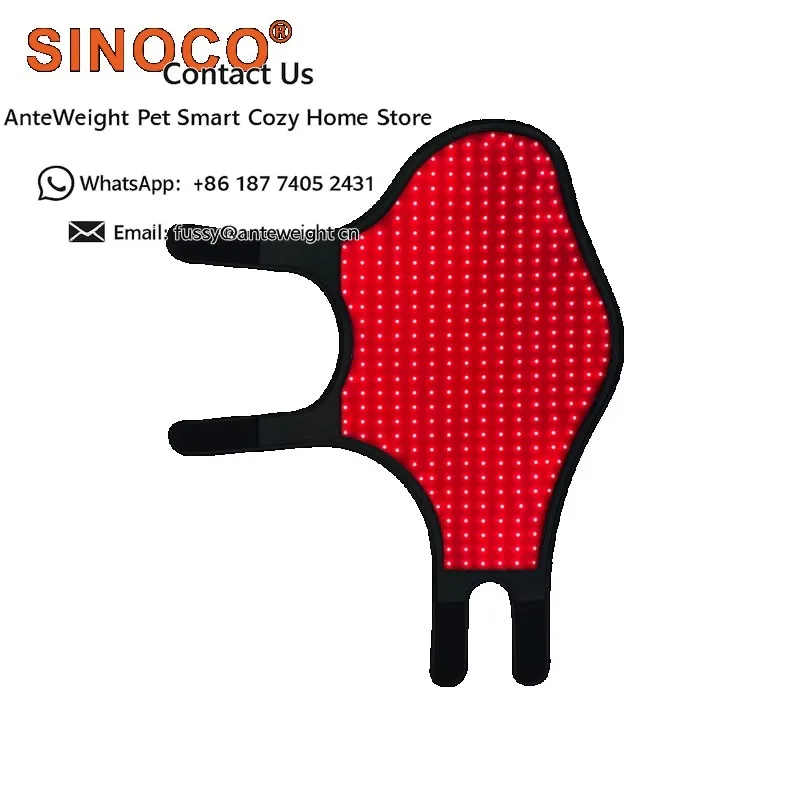 Wearable Wrap-style Pain Relief Accelerates Wound Healing for Animals (dogs&cats) Red Light Therapy and Infrared