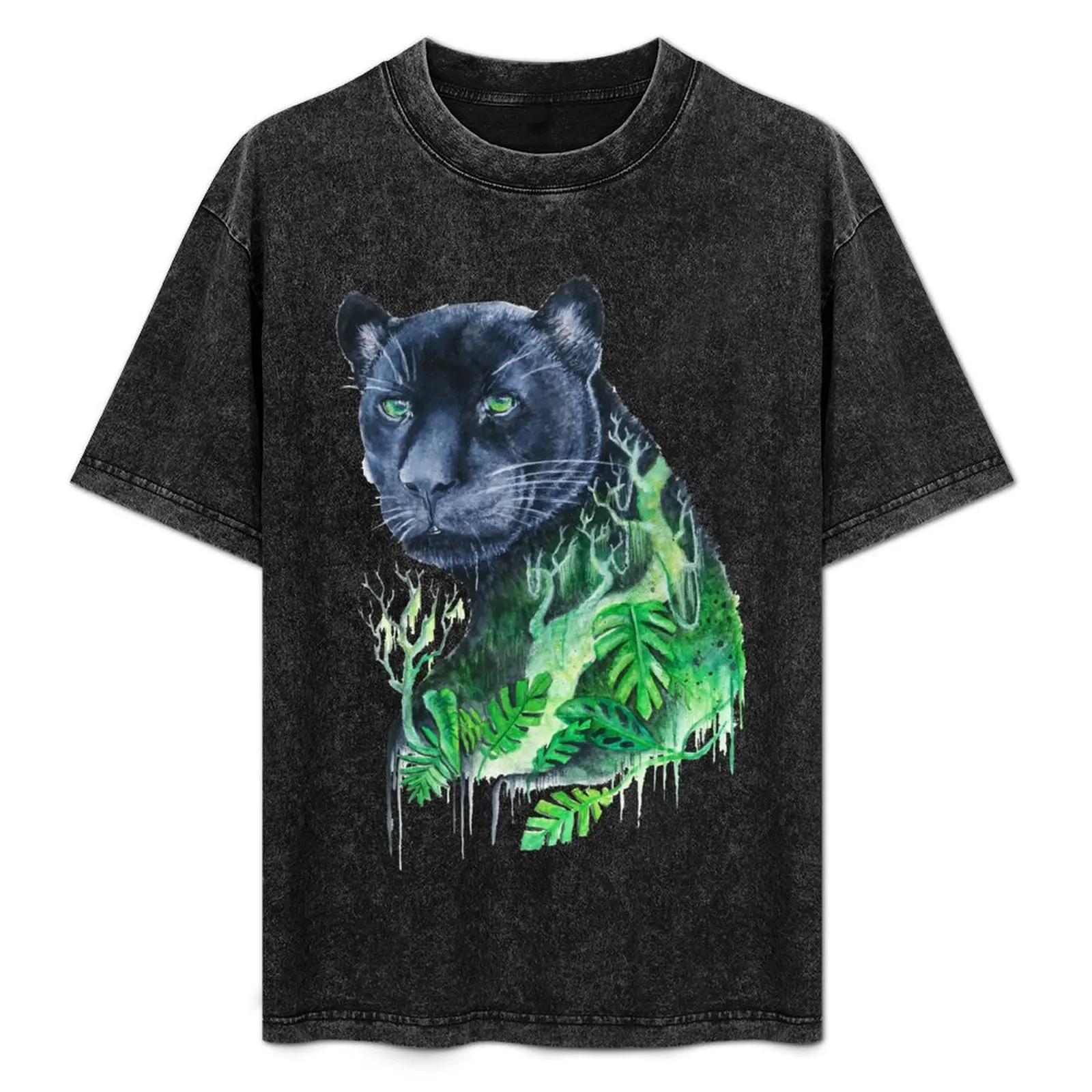 

Panther's Jungle T-Shirt Fashion Print Casual Short Sleeve