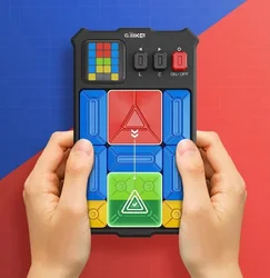 Jigsaw Huarong Road Sliding Puzzle, Jogo de Sensor Inteligente, Treinamento Educacional, Quebra-cabeça, Challenge Board, Fidget Toy, Kid Gift, Magic