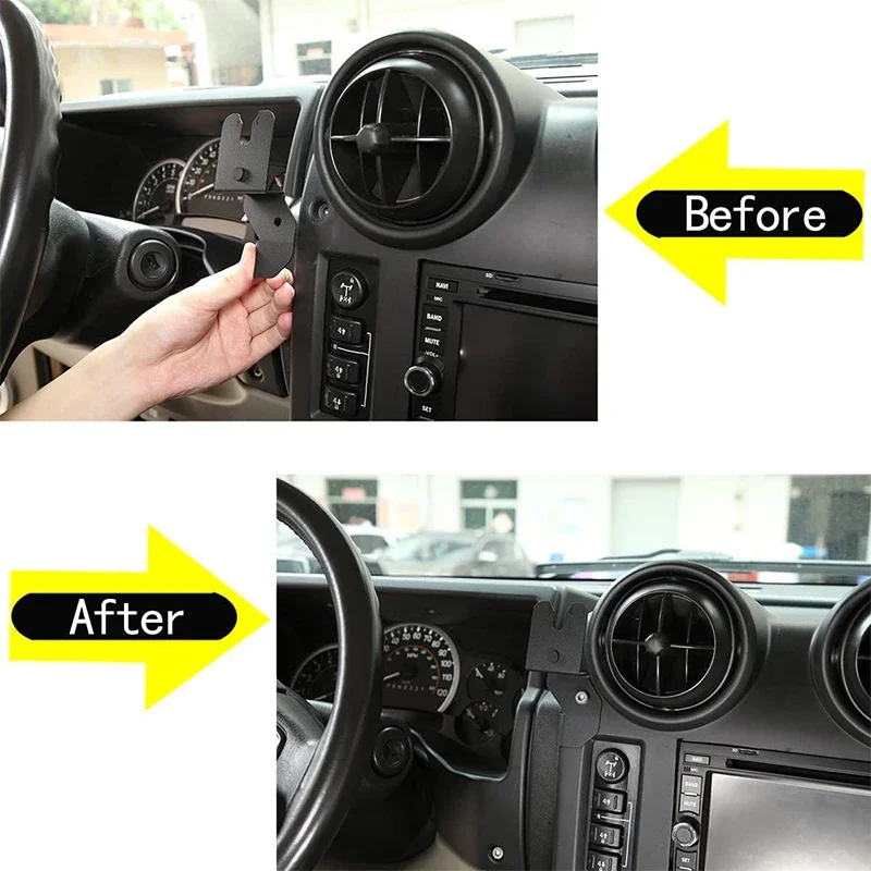 Walkie Talkie Mount Bracket Interphone Support Holder For Hummer H2 2003-2007 Car Interior Accessories