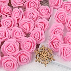 10/20Pcs Artificial Bulk Rose Flowers PE Fake Flower for Home Room Dceor Wedding Party Halloween Thanksgiving Christmas Decor