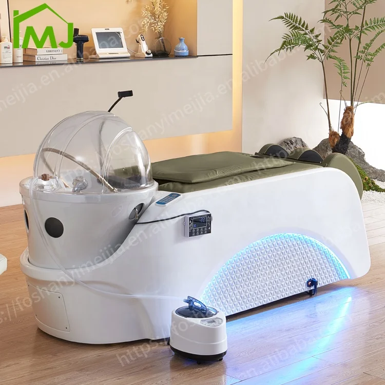 

Salon Sink Hair Wash Shampoo Bowl and Chair Thai Korean Head Spa with Massage Bed