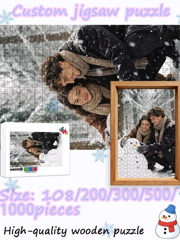 

Custom Jigsaw Puzzles - Choose Pieces (108/200/300/500/1000) Perfect Gift for Friends Family Souvenir Toys floor puzzles, wood