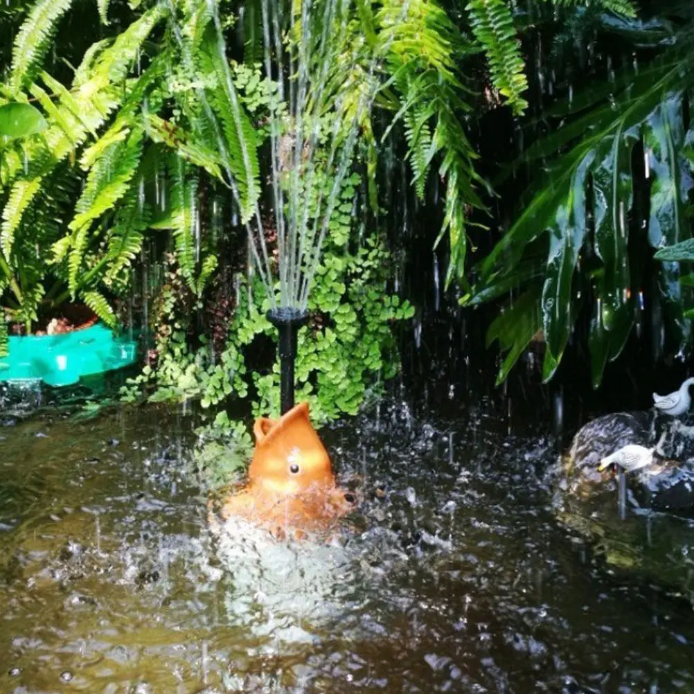 

Керамическая статуэтка карпа с функцией распыления воды для пруда, фонтана, наружного декоративного украшения для двора и газона