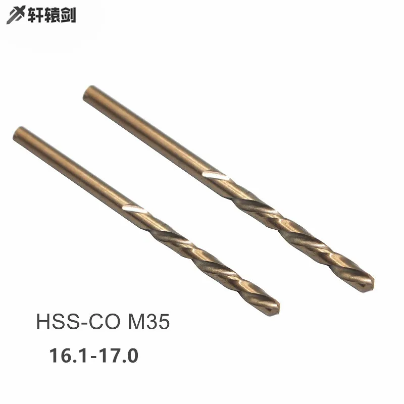 1 قطعة HSS-CO M35 16.1-17.0 مللي متر الكوبالت مستقيم مثقاب الخشب السلطة أداة اكسسوارات الروتاري عرقوب تويست مثقاب الخشب s عالية Quatity