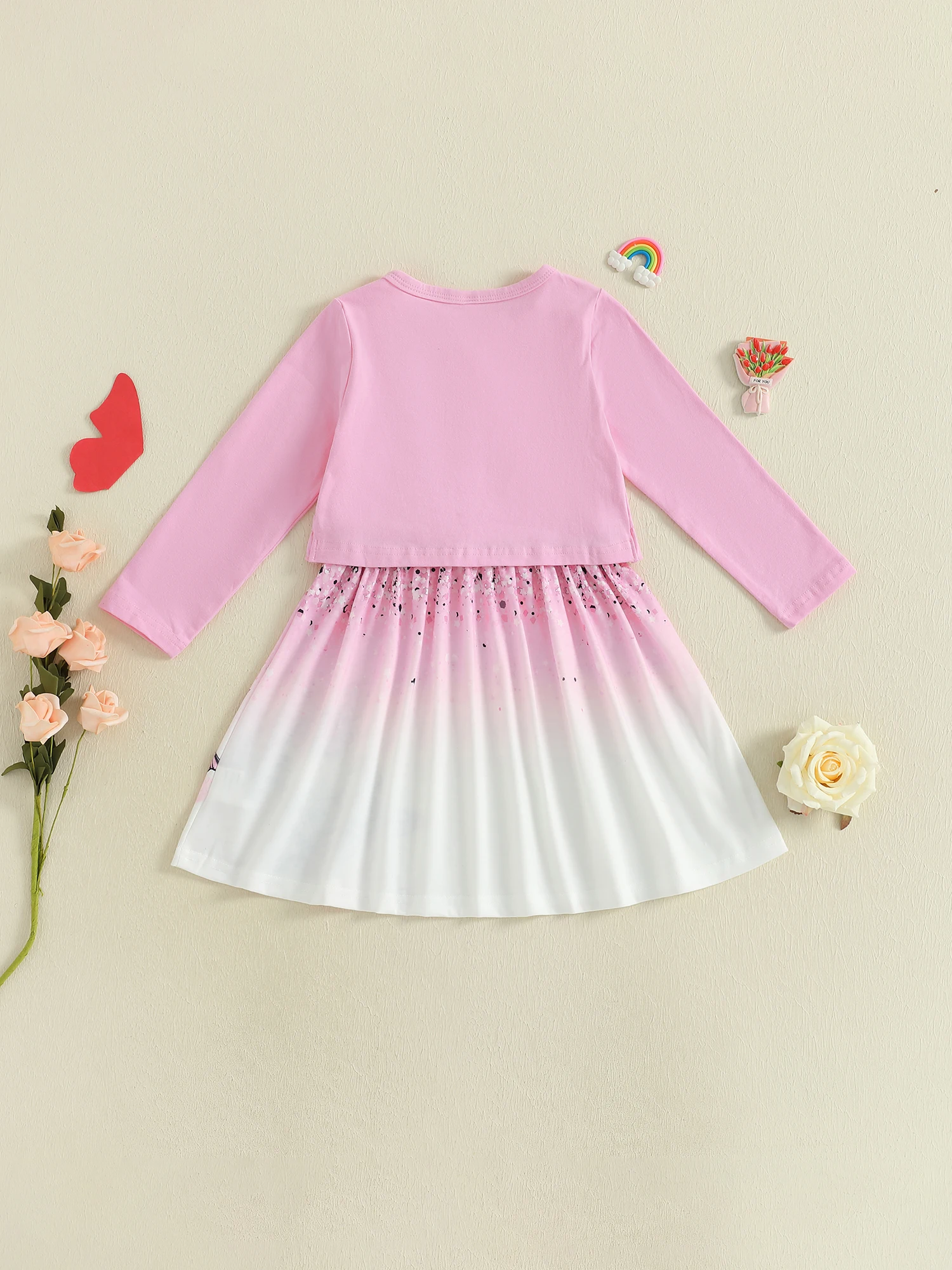 女の子の冬の2ピース衣装居心地の良いニットセーター、お揃いのチェック柄スカートセットとポンポン帽子付き、寒い天候用