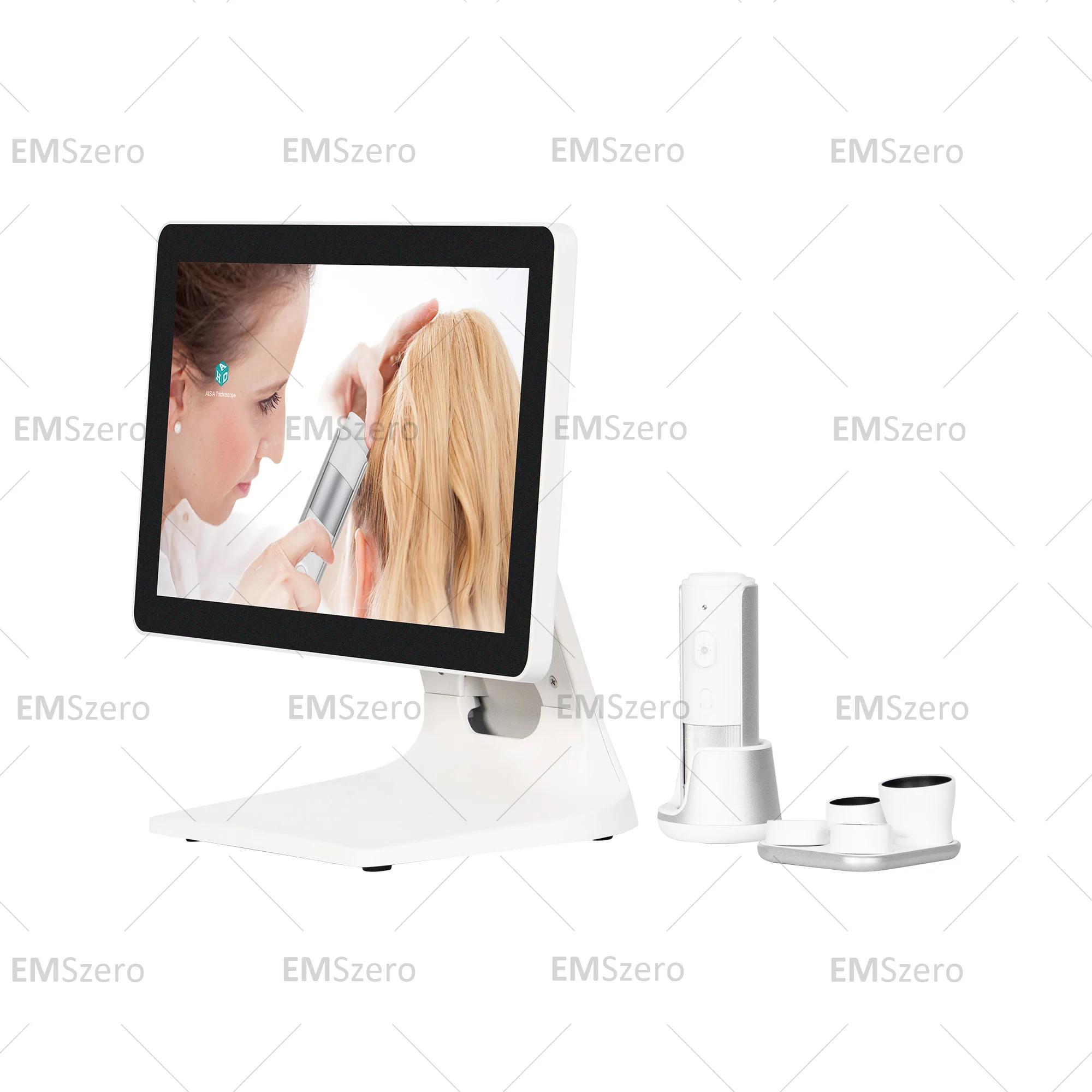 15 Polegada lcd detector de couro cabeludo digital analisador da pele do cabelo microscópio para testes de folículo capilar e análise da pele lupa 50/200x