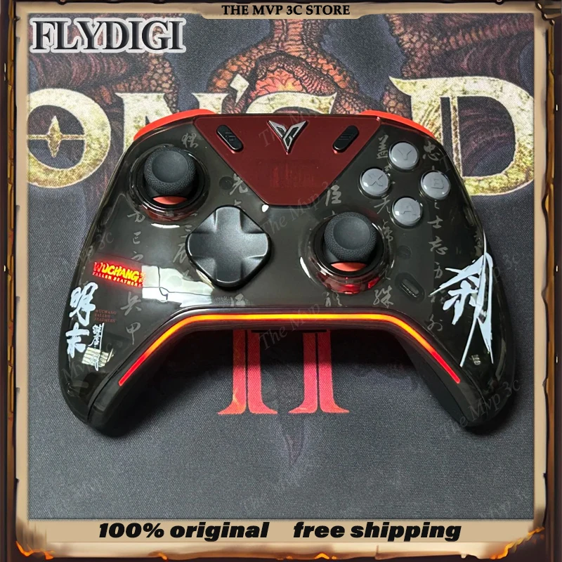 Salesl Flydigi Apex 5 WUCHANG Fallen Feathers Limited 3-modus gamecontroller RGB-lichtstrip Kleur interactief display PC NS