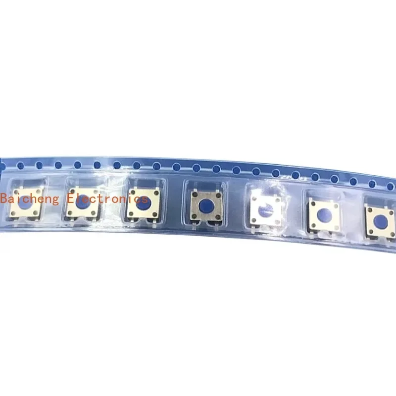 50PCS Small thin soft silicone touch patch 4-pin 6 * 6 * 2.5mm silicone button switch micro movement 6X6X2.5