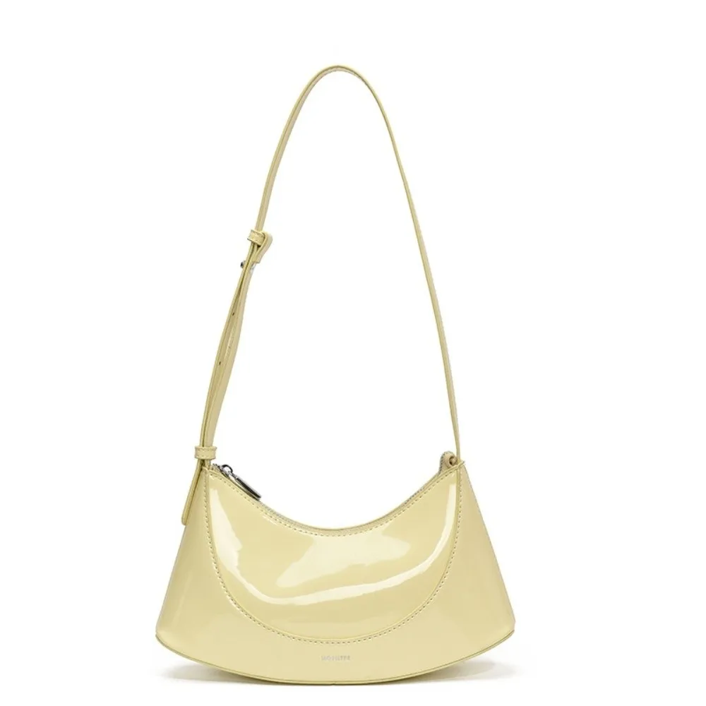 

PU Leather Half-Moon Crossbody Bag Versatile Purse Wallets PU Leather Shoulder Bag Crossbody Korean Style Underarm Bag Party