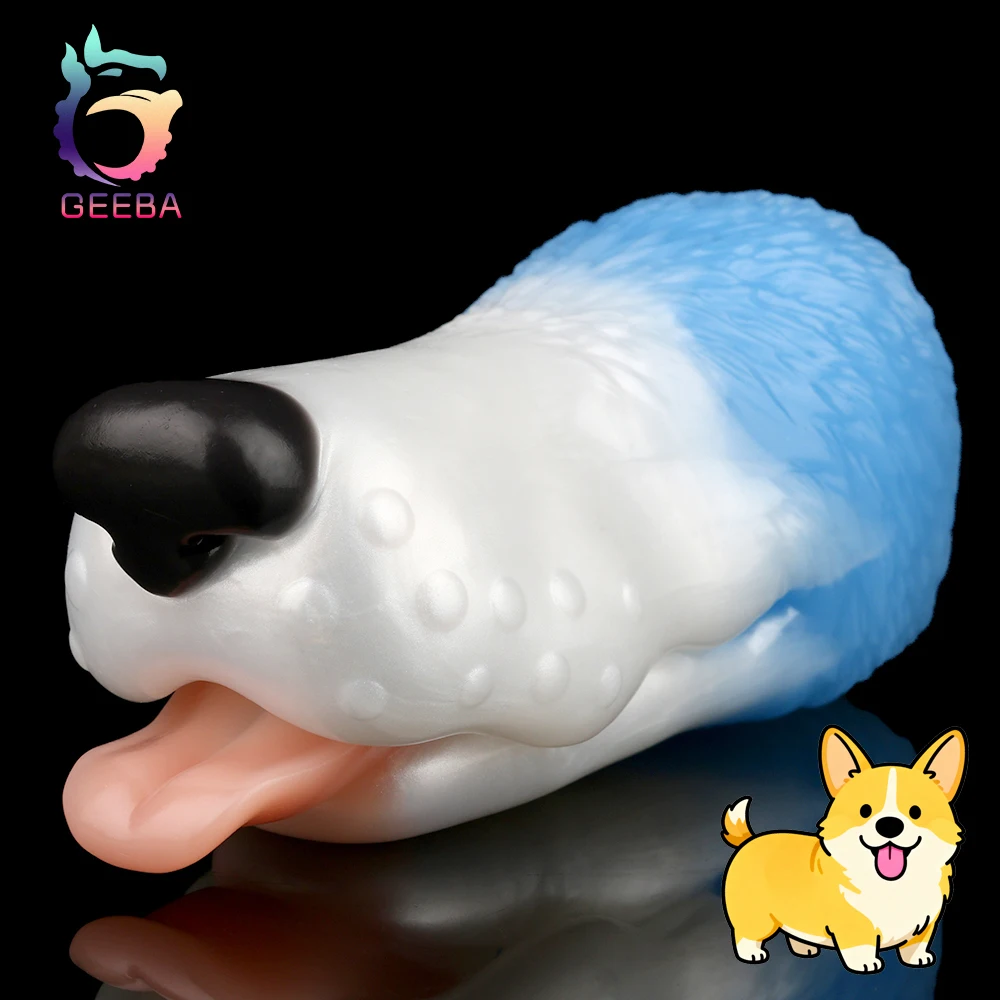 GEEBA نابض بالحياة فم الكلب Onahole للرجال سيليكون قناة واحدة ذكر الاستمناء واقعية المهبل جيب كس الضارب الجنس لعب