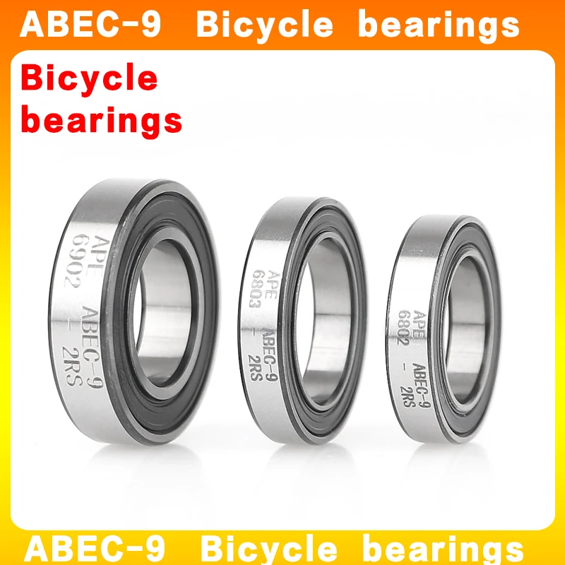 2pcs 6803-2RS 17x26x5 mm 6803 61803 -2RS bicycle hybrid ceramic bearings ABEC-9  2RS RS mountain bike bearings