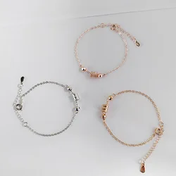 Simple Circles Cylinder Bead Bracelet for Women Office Minimalist Thin Bracelet Fashion Friendship Bracelets Party Wedding Jewel