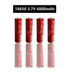 Original 18650 Battery 3.7V 6800mAh Rechargeable Li Ion Battery for Led Flashlight Battery Litio Lithium Batterie + Charger